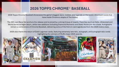 2026 Topps Chrome Baseball Mega Box (Presale 7/22)
