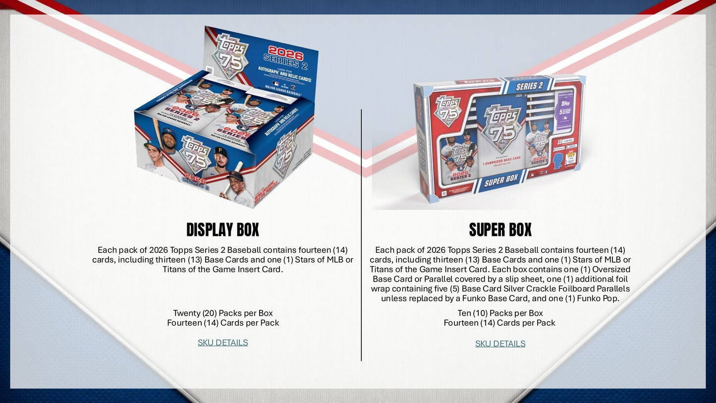 2026 Topps Series 2 Baseball Hobby Box