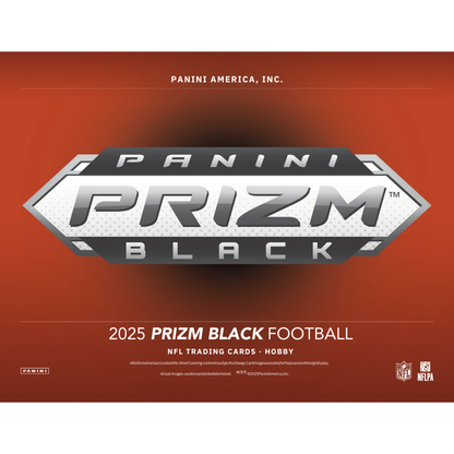 2025 Panini Prizm Black Football Hobby 12 Box Case