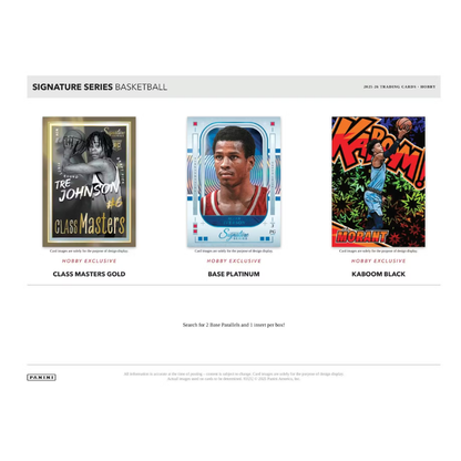 2025/26 Panini Signature Series Basketball Hobby 12 Box Case